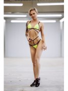 Заказать BonaFide Купальник No No Dramma (Black & Light Green)