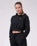 Заказать Nebbia Толстовка Укороченная Golden Cropped Hoodie 824 (Черный)