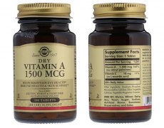 Заказать Solgar Vitamin A 1500 мкг 5000 IU 100 таб